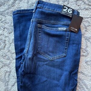 Joe's Jeans Lara Mid Rise Straight Ankle in Deep Blue